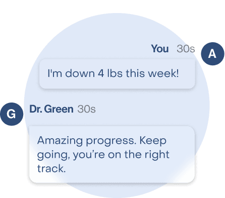 Support specialist helping a patient